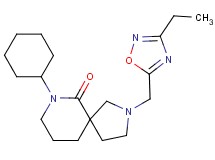 7-cyclohexyl-2-[(3-ethyl-1,2,4-oxadiazol-5-yl)methyl]-2,7-diazaspiro[4.5]decan-6-one