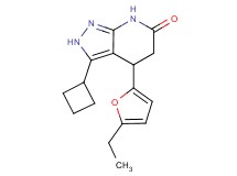 3-cyclobutyl-4-(5-ethyl-2-furyl)-2,4,5,7-tetrahydro-6H-pyrazolo[3,4-b]pyridin-6-one