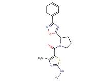 N,4-dimethyl-5-{[2-(3-phenyl-1,2,4-oxadiazol-5-yl)-1-pyrrolidinyl]carbonyl}-1,3-thiazol-2-amine