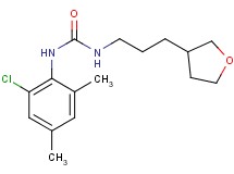 N-(2-chloro-4,6-dimethylphenyl)-N'-[3-(tetrahydrofuran-3-yl)propyl]urea