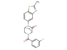 (1S*,4S*)-5-(3-fluorobenzoyl)-2-(2-methyl-1,3-benzothiazol-5-yl)-2,5-diazabicyclo[2.2.1]heptan-3-one