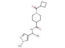 1-(cyclobutylcarbonyl)-N-[1-(1-methyl-1H-pyrazol-4-yl)ethyl]-4-piperidinecarboxamide