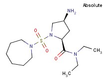 (4S)-4-amino-1-(azepan-1-ylsulfonyl)-N,N-diethyl-L-prolinamide