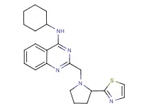 N-cyclohexyl-2-{[2-(1,3-thiazol-2-yl)-1-pyrrolidinyl]methyl}-4-quinazolinamine