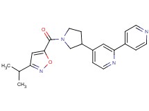 4-{1-[(3-isopropylisoxazol-5-yl)carbonyl]pyrrolidin-3-yl}-2,4'-bipyridine