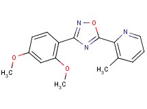 2-[3-(2,4-dimethoxyphenyl)-1,2,4-oxadiazol-5-yl]-3-methylpyridine