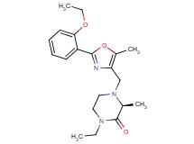 (3S)-4-{[2-(2-ethoxyphenyl)-5-methyl-1,3-oxazol-4-yl]methyl}-1-ethyl-3-methyl-2-piperazinone