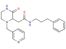 2-[3-oxo-1-(3-pyridinylmethyl)-2-piperazinyl]-N-(3-phenylpropyl)acetamide