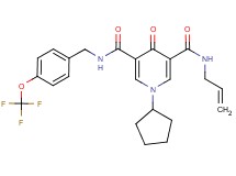 N-allyl-1-cyclopentyl-4-oxo-N'-[4-(trifluoromethoxy)benzyl]-1,4-dihydro-3,5-pyridinedicarboxamide
