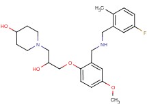 1-[3-(2-{[(5-fluoro-2-methylbenzyl)amino]methyl}-4-methoxyphenoxy)-2-hydroxypropyl]-4-piperidinol