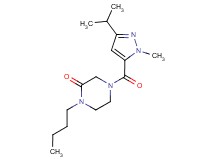 1-butyl-4-[(3-isopropyl-1-methyl-1H-pyrazol-5-yl)carbonyl]-2-piperazinone