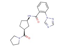 N-[(1R*,3S*)-3-(1-pyrrolidinylcarbonyl)cyclopentyl]-2-(1H-1,2,4-triazol-1-yl)benzamide