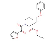 ethyl 1-[2-furyl(oxo)acetyl]-3-(2-phenoxyethyl)-3-piperidinecarboxylate