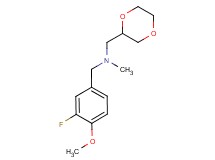 (1,4-dioxan-2-ylmethyl)(3-fluoro-4-methoxybenzyl)methylamine