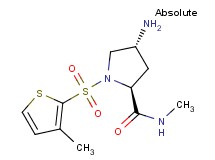 (4R)-4-amino-N-methyl-1-[(3-methyl-2-thienyl)sulfonyl]-L-prolinamide