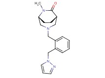 (1S*,5R*)-6-methyl-3-[2-(1H-pyrazol-1-ylmethyl)benzyl]-3,6-diazabicyclo[3.2.2]nonan-7-one
