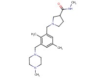1-{2,5-dimethyl-3-[(4-methylpiperazin-1-yl)methyl]benzyl}-N-methylpyrrolidine-3-carboxamide