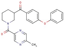 {1-[(5-methyl-2-pyrazinyl)carbonyl]-3-piperidinyl}(4-phenoxyphenyl)methanone
