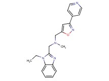 1-(1-ethyl-1H-benzimidazol-2-yl)-N-methyl-N-{[3-(4-pyridinyl)-5-isoxazolyl]methyl}methanamine