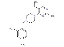 4-[4-(2,4-dimethylbenzyl)piperazin-1-yl]-5-ethyl-2-methylpyrimidine