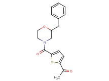 1-{5-[(2-benzyl-4-morpholinyl)carbonyl]-2-thienyl}ethanone