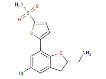 5-[2-(aminomethyl)-5-chloro-2,3-dihydro-1-benzofuran-7-yl]thiophene-2-sulfonamide