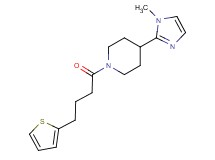 4-(1-methyl-1H-imidazol-2-yl)-1-[4-(2-thienyl)butanoyl]piperidine
