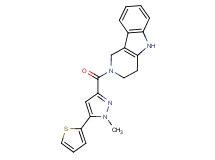 2-{[1-methyl-5-(2-thienyl)-1H-pyrazol-3-yl]carbonyl}-2,3,4,5-tetrahydro-1H-pyrido[4,3-b]indole