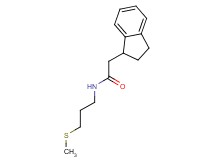 2-(2,3-dihydro-1H-inden-1-yl)-N-[3-(methylthio)propyl]acetamide