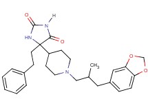 5-{1-[3-(1,3-benzodioxol-5-yl)-2-methylpropyl]-4-piperidinyl}-5-(2-phenylethyl)-2,4-imidazolidinedione