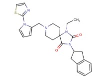 3-(2,3-dihydro-1H-inden-2-yl)-1-ethyl-8-{[1-(1,3-thiazol-2-yl)-1H-pyrrol-2-yl]methyl}-1,3,8-triazaspiro[4.5]decane-2,4-dione