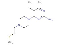5-ethyl-4-methyl-6-{4-[2-(methylthio)ethyl]piperazin-1-yl}pyrimidin-2-amine