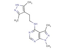 N-[2-(3,5-dimethyl-1H-pyrazol-4-yl)ethyl]-1,3-dimethyl-1H-pyrazolo[3,4-d]pyrimidin-4-amine