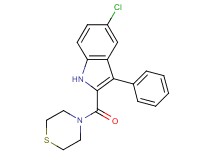 5-chloro-3-phenyl-2-(4-thiomorpholinylcarbonyl)-1H-indole