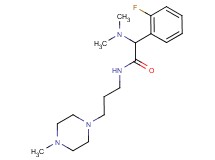 2-(dimethylamino)-2-(2-fluorophenyl)-N-[3-(4-methyl-1-piperazinyl)propyl]acetamide
