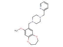 1-[(8-methoxy-3,4-dihydro-2H-1,5-benzodioxepin-7-yl)methyl]-4-(pyridin-2-ylmethyl)piperazine