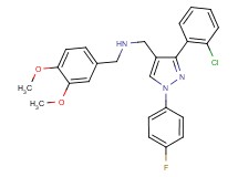 1-[3-(2-chlorophenyl)-1-(4-fluorophenyl)-1H-pyrazol-4-yl]-N-(3,4-dimethoxybenzyl)methanamine