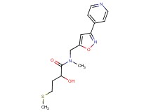 2-hydroxy-N-methyl-4-(methylthio)-N-{[3-(4-pyridinyl)-5-isoxazolyl]methyl}butanamide