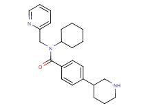 N-cyclohexyl-4-piperidin-3-yl-N-(pyridin-2-ylmethyl)benzamide