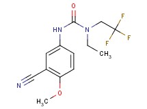 N'-(3-cyano-4-methoxyphenyl)-N-ethyl-N-(2,2,2-trifluoroethyl)urea