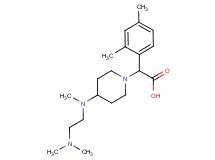{4-[[2-(dimethylamino)ethyl](methyl)amino]piperidin-1-yl}(2,4-dimethylphenyl)acetic acid