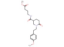 methyl 4-[({1-[2-(4-methoxyphenyl)ethyl]-6-oxo-3-piperidinyl}carbonyl)amino]butanoate