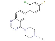 6-(2-chloro-4-fluorophenyl)-4-(4-methylpiperazin-1-yl)quinazoline