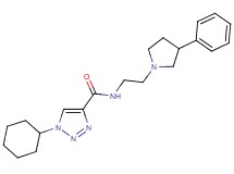 1-cyclohexyl-N-[2-(3-phenyl-1-pyrrolidinyl)ethyl]-1H-1,2,3-triazole-4-carboxamide