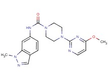 4-(4-methoxypyrimidin-2-yl)-N-(1-methyl-1H-indazol-6-yl)piperazine-1-carboxamide