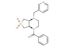 (4aS*,7aR*)-1-benzoyl-4-(3-pyridinylmethyl)octahydrothieno[3,4-b]pyrazine 6,6-dioxide