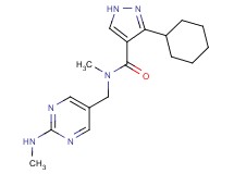 3-cyclohexyl-N-methyl-N-{[2-(methylamino)-5-pyrimidinyl]methyl}-1H-pyrazole-4-carboxamide