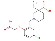 1-[2-(carboxymethoxy)-5-chlorobenzyl]-3-ethylpiperidine-3-carboxylic acid