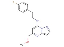 N-[2-(4-fluorophenyl)ethyl]-5-(methoxymethyl)pyrazolo[1,5-a]pyrimidin-7-amine