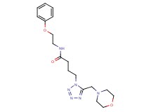 4-[5-(4-morpholinylmethyl)-1H-tetrazol-1-yl]-N-(2-phenoxyethyl)butanamide